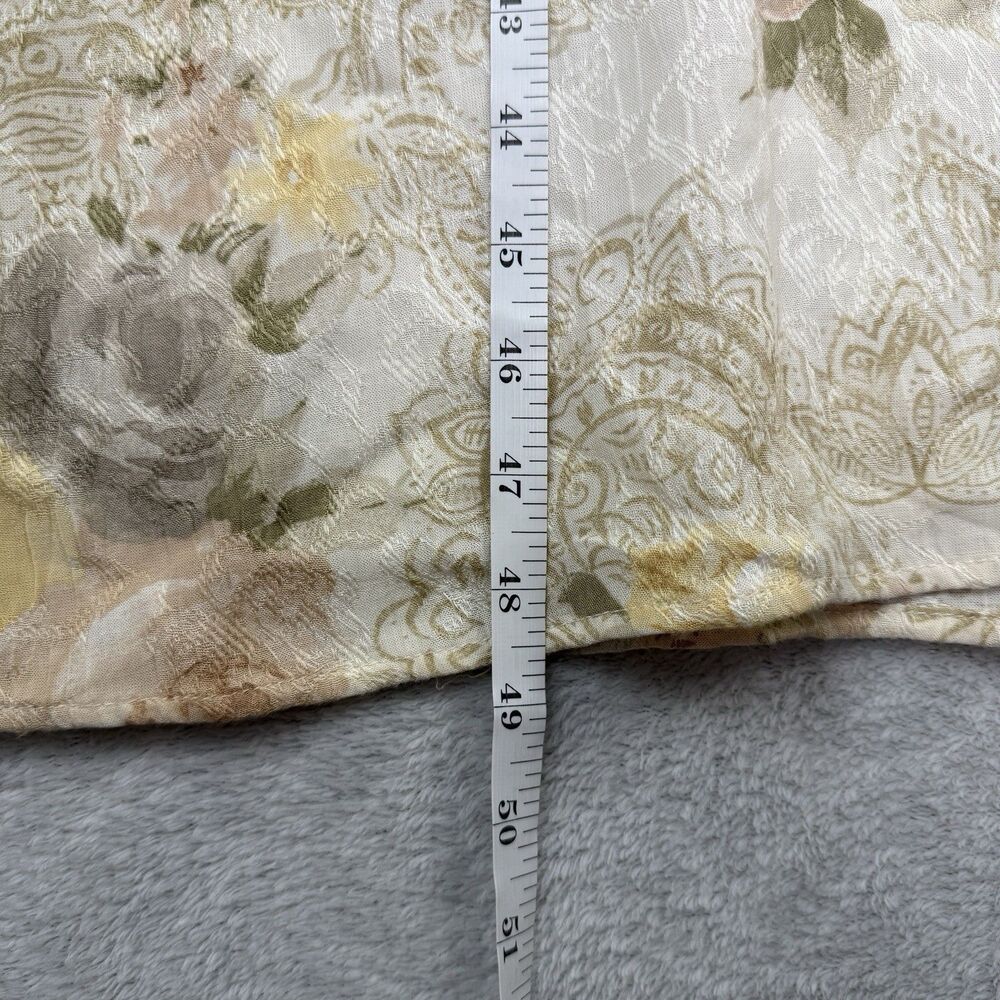 Vtg Dressbarn Maxi Dress 8 Floral Neutral Coquette Grandma Cottagecore Y2K 90s - Picture 5 of 10